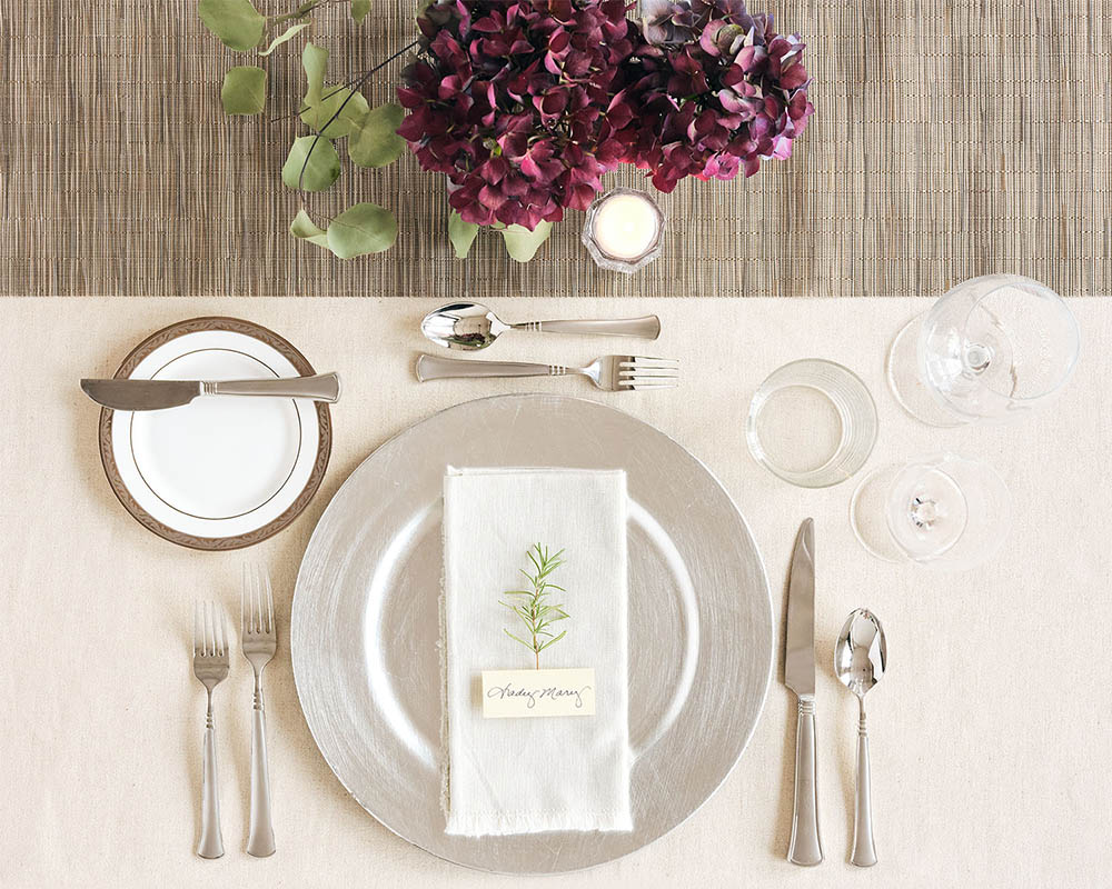 a plated dinner