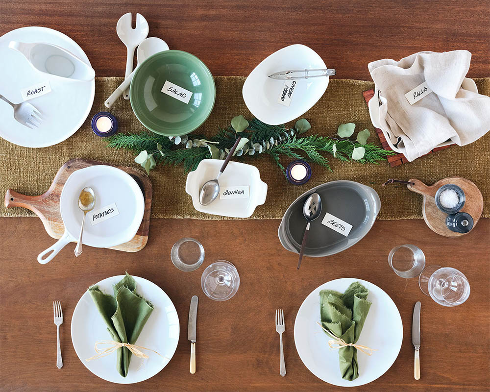 Christmas table setting