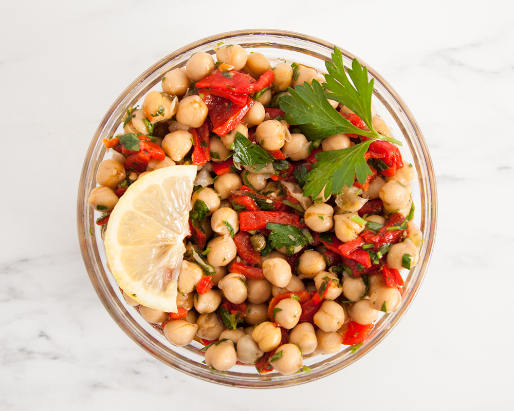 Spanish chickpea salad