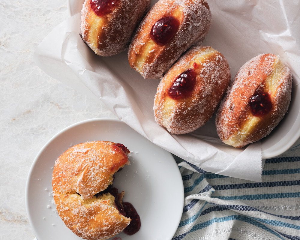 Sufganiyot filled with jelly