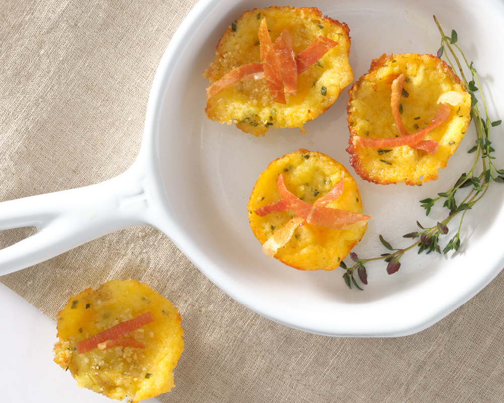 Cheesy potato bites