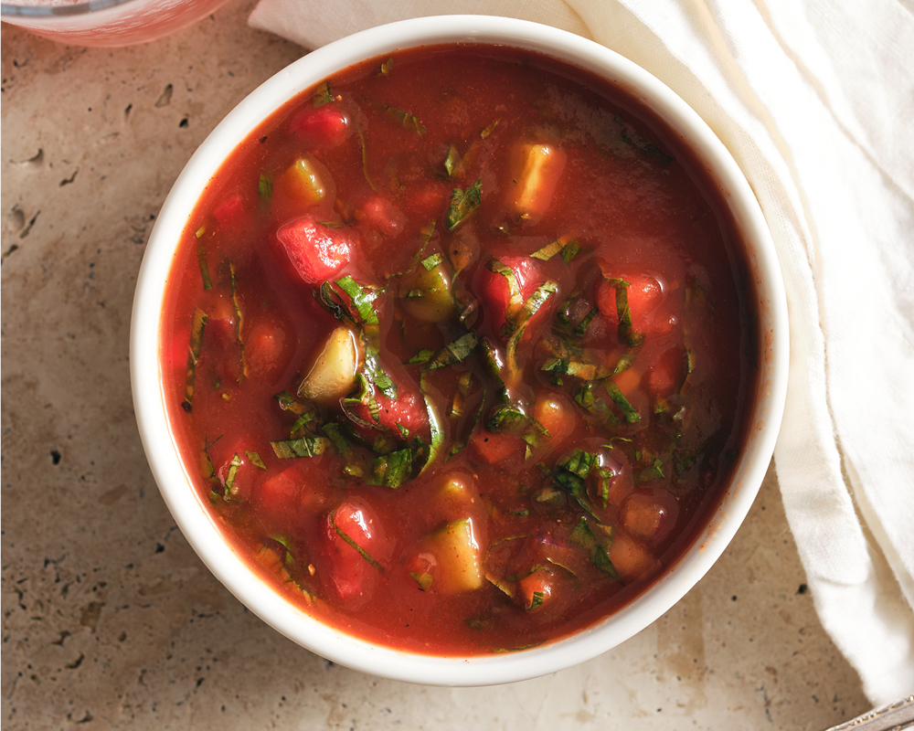 Watermelon gazpacho